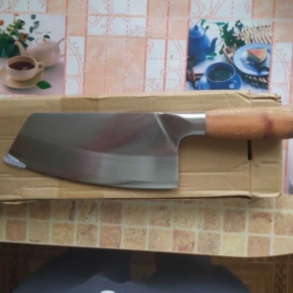 Asian Chef Knife Kitchen Butcher Damascus Cleaver Chopping Meat
